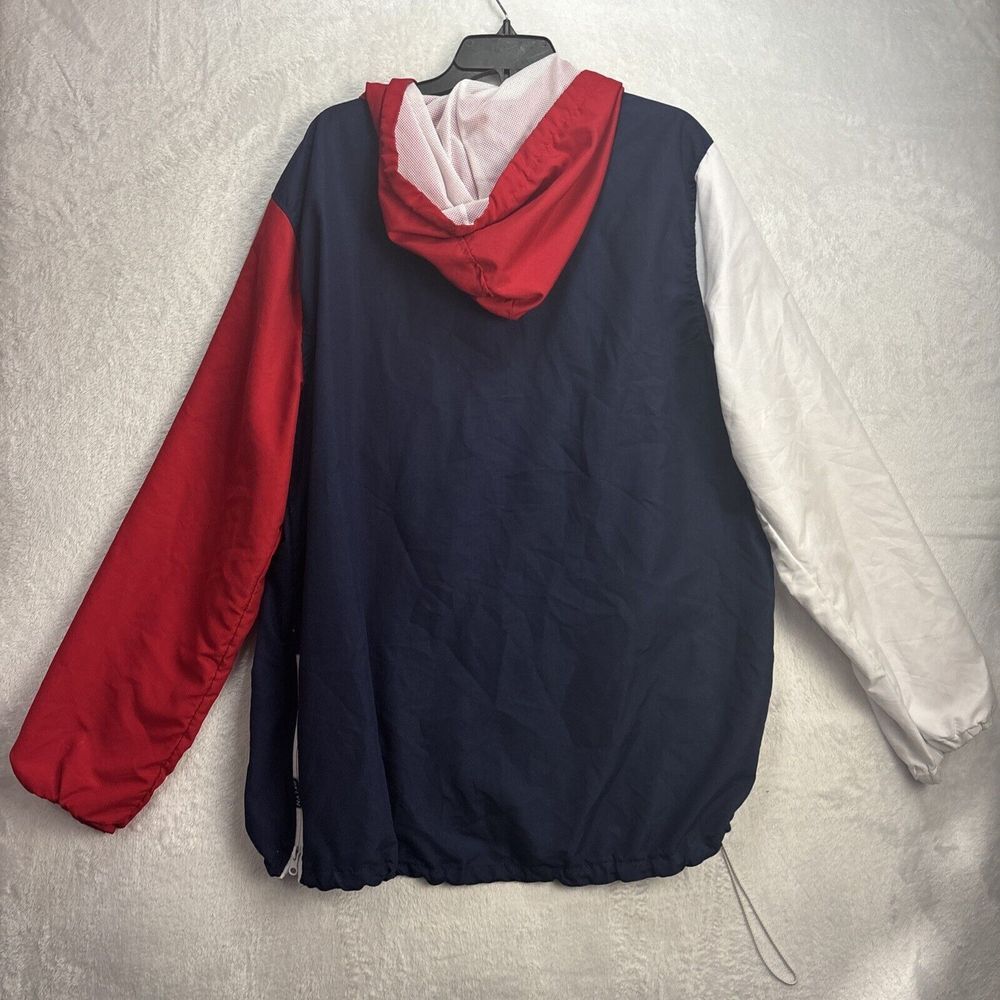 Mens Brooklyn Clothing American Flag Print 1/4 Zip Jacket Hoodie Windbreaker XL - Picture 10 of 12